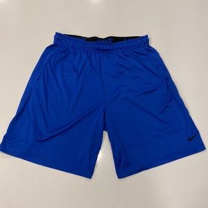 Blue Nike Basketball Shorts with Pockets
